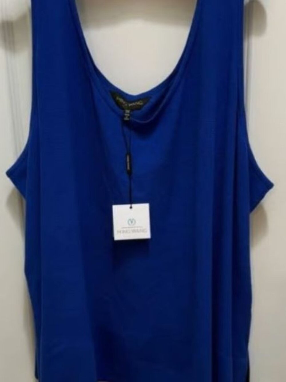 NWT MING WANG Royal Blue Tank Top - 3X (was $160)